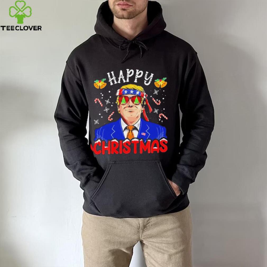 Happy Christmas American Flag Trump Ugly Christmas Shirt Happy Christmas American Flag Trump Ugly Christmas Shirt