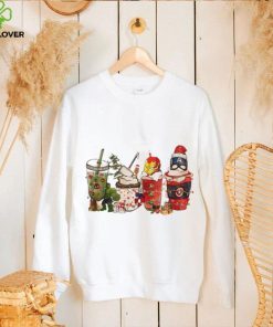 Happy Christmas Avengers Superhero Coffee T Shirt, Marvel Christmas Shirt