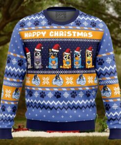 Happy Christmas Bluey Pop Culture Ugly Christmas Sweater