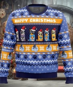 Happy Christmas Bluey Pop Culture Ugly Christmas Sweater
