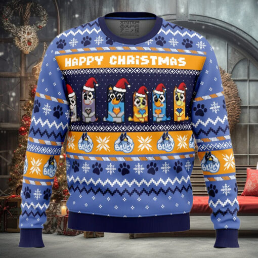 Happy Christmas Bluey Pop Culture Ugly Christmas Sweater