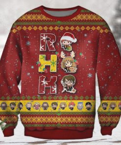 Happy Christmas Ron  Hermione And Harry Potter Ugly Christmas Sweater 3D Shirt