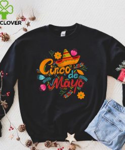 Happy Cinco De Mayo With Mexican Sombrero T Shirt