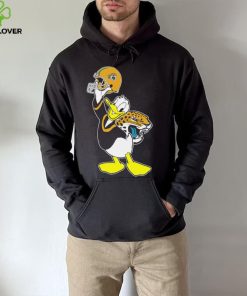 Happy Donald Duck character Jacksonville Jaguars football helmet logo hoodie, sweater, longsleeve, shirt v-neck, t-shirt