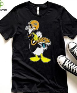 Happy Donald Duck character Jacksonville Jaguars football helmet logo hoodie, sweater, longsleeve, shirt v-neck, t-shirt