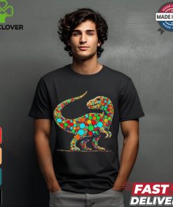 Happy Dot Day Colorful Polka Dot Dinosaur Boys T Shirt