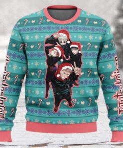 Happy Dub Cast Jujutsu Kaisen Anime Ugly Wool Knitted Sweater