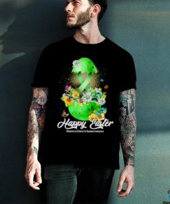 Happy Easter Mental Health Green Ribbon Awareness Flower Egg T Shirt