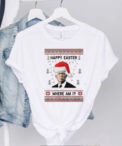 Happy Easter Where Am I Joe Biden Ugly Christmas Sweater