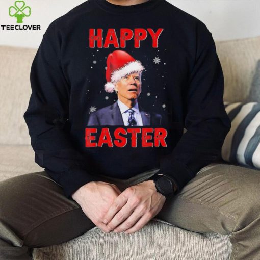 Happy Easter Xmas Merry Chrismas Anti Joe Biden Funny Shirt