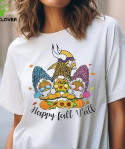 Happy Fall Y’all Minnesota Vikings Tee Shirt