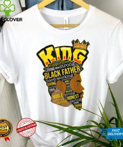 Happy Father Day Black Father King Afro African Mens Strong T Shirt
