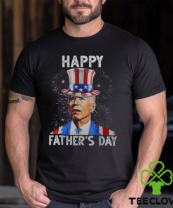 Happy Father's Day Joe Biden Firework Patriotic 4Th Of July Men's T shirt