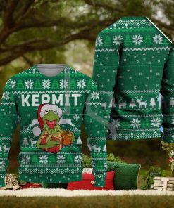 Happy Frog Muppet Ugly Christmas Sweater Knitted Sweater