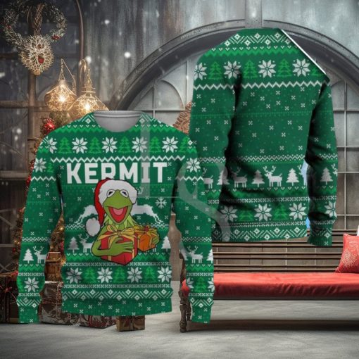Happy Frog Muppet Ugly Christmas Sweater Knitted Sweater