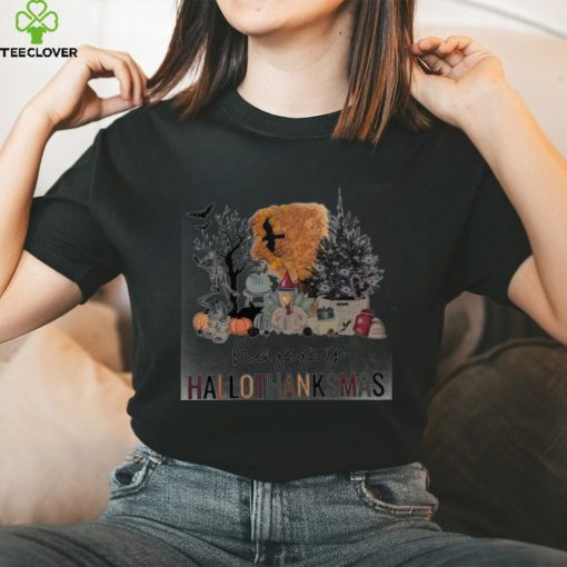 Happy Hallothanksmas   Apparel   Halloween Gift, Thanksgiving Gift