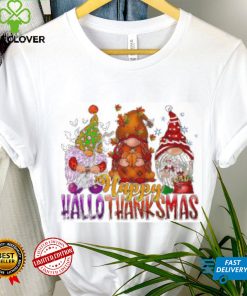 Happy Hallothanksmas Gnomes Halloween Thanksgiving Christmas T hoodie, sweater, longsleeve, shirt v-neck, t-shirt