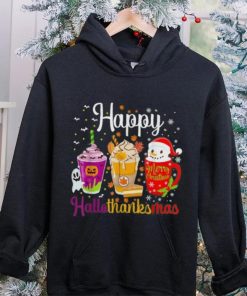 Happy Hallothanksmas Shirt Drinks Halloween Thanksgiving Christmas T Shirt 1 Happy Hallothanksmas Shirt Drinks Halloween Thanksgiving Christmas T Shirt