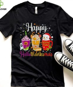 Happy Hallothanksmas Shirt Drinks Halloween Thanksgiving Christmas T Shirt 6 Happy Hallothanksmas Shirt Drinks Halloween Thanksgiving Christmas T Shirt