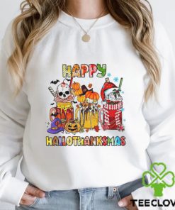 Happy Hallothanksmas Shirt, Halloween Holiday Season Tee Tops Crewneck