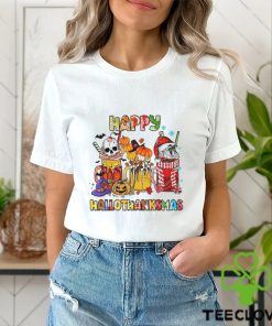 Happy Hallothanksmas Shirt, Halloween Holiday Season Tee Tops Crewneck