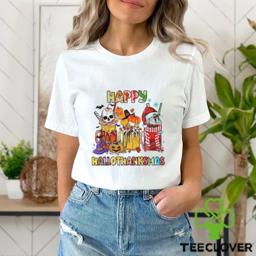 Happy Hallothanksmas Shirt, Halloween Holiday Season Tee Tops Crewneck