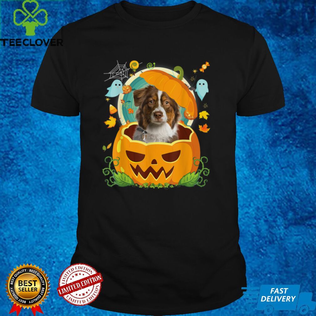 Happy Halloween Pumpkin Aussie Dog Witch Cute Hat Lover T Shirt Happy Halloween Pumpkin Aussie Dog Witch Cute Hat Lover T Shirt