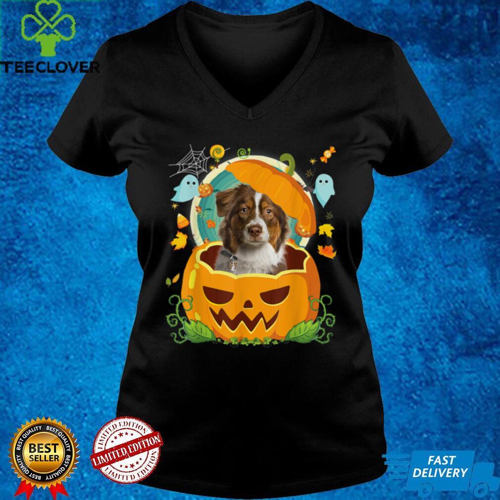 Happy Halloween Pumpkin Aussie Dog Witch Cute Hat Lover T Shirt Happy Halloween Pumpkin Aussie Dog Witch Cute Hat Lover T Shirt