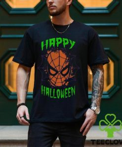Happy Halloween Shirt, Marvel Spider Man Mask Scary Halloween T Shirt 1 Happy Halloween Shirt, Marvel Spider Man Mask Scary Halloween T Shirt