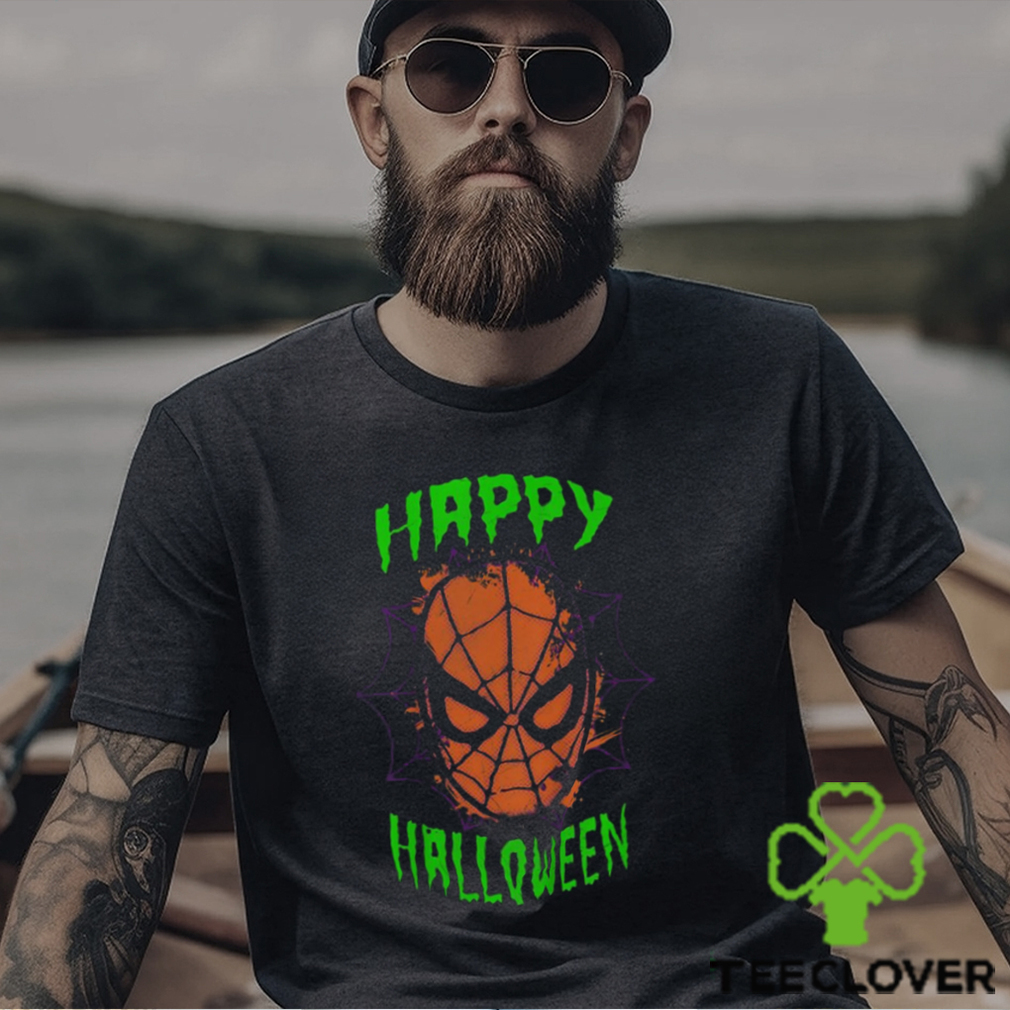 Happy Halloween Shirt, Marvel Spider Man Mask Scary Halloween T Shirt Happy Halloween Shirt, Marvel Spider Man Mask Scary Halloween T Shirt