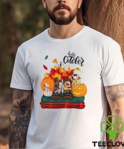 Happy Halloween Snoopy And Charlie Brown Hello October Shirt, Charlie Brown Halloween Pumkin T Shirt, Happy Autumn Snoopy Halloween Shirt