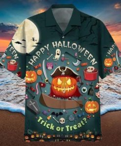 Happy Halloween Trick Or Treat Unisex Hawaiian Shirts