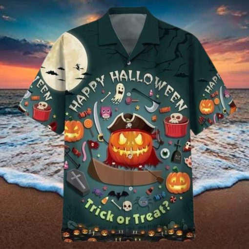 Happy Halloween Trick Or Treat Unisex Hawaiian Shirts