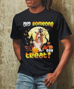 Happy Halloween did someone say treat Basset hound dog gift shirt