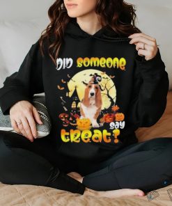 Happy Halloween did someone say treat Basset hound dog gift shirt 2 Happy Halloween did someone say treat Basset hound dog gift shirt