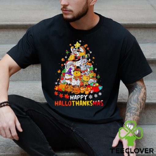 Happy Hallowthanksmas Cat Kitten Pumpkin Turkey hoodie, sweater, longsleeve, shirt v-neck, t-shirt