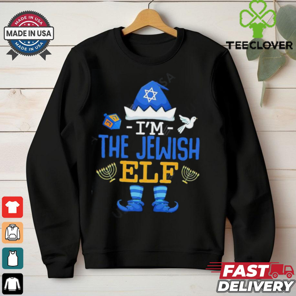 Happy Hanukkah I’m the Jewish Elf Family Christmas shirt Happy Hanukkah I’m the Jewish Elf Family Christmas shirt
