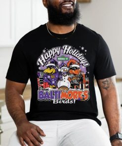 Happy Holiday From Baltimore Birds Christmas Shirt