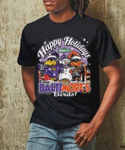 Happy Holiday From Baltimore Birds Christmas Shirt