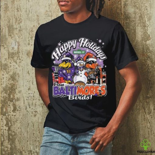 Happy Holiday From Baltimore Birds Christmas Shirt