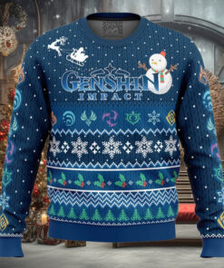 Happy Holidays Genshin Impact Ugly Christmas Sweater