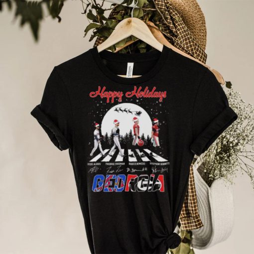 Happy Holidays Georgia Sports Abbey Road Signatures Merry Christmas Sweater