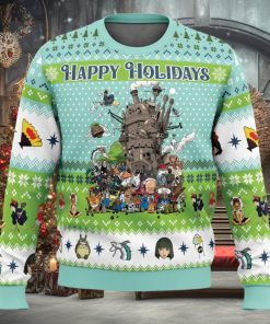 Happy Holidays Studio Ghibli Ugly Christmas Sweater