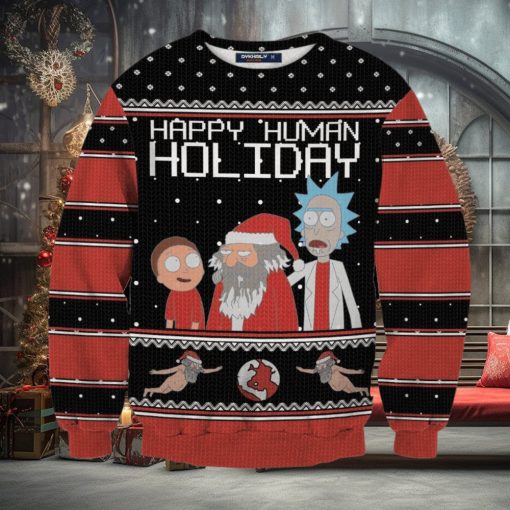 Happy Human Holiday Ugly Christmas Sweater Perfect Holiday Gift