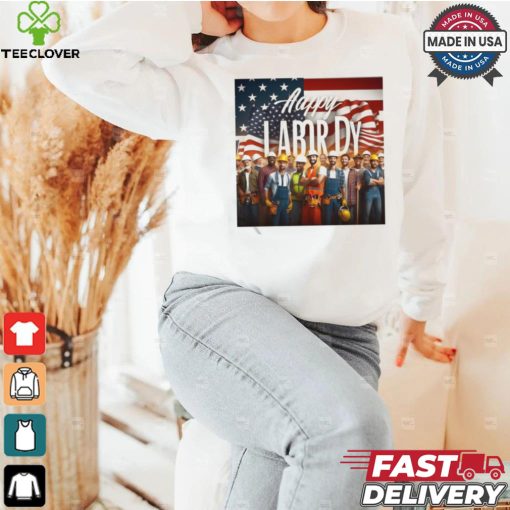 Happy Labor Day 2024 U.S Flag Shirt