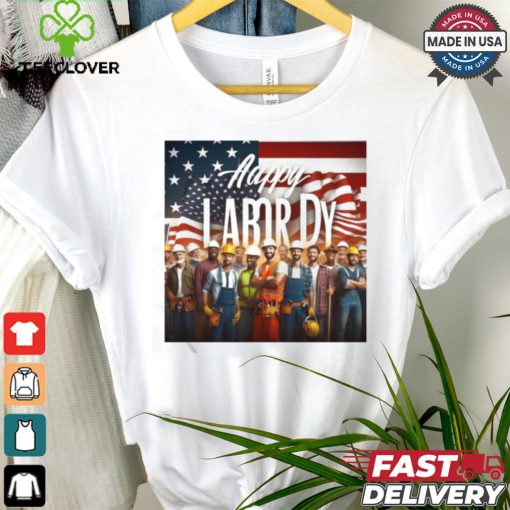 Happy Labor Day 2024 U.S Flag Shirt