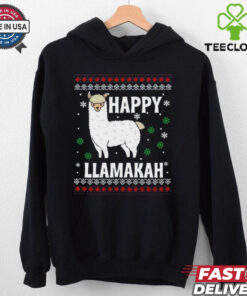 Happy Llamakah Christmas Vuitino Shirt