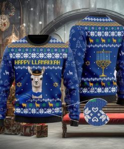 Happy Llamakkah Ugly Christmas Sweater Funny Gift For Men And Women Family Holidays