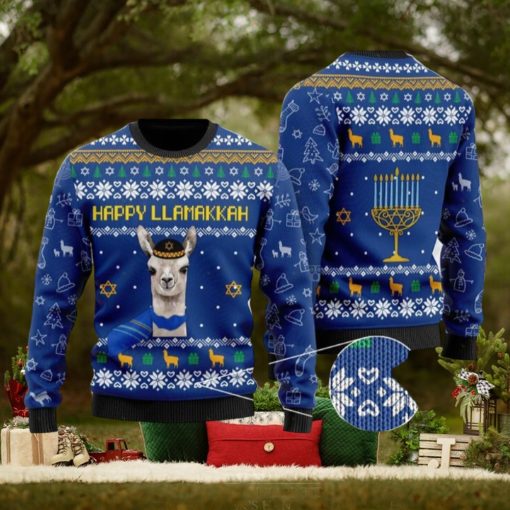 Happy Llamakkah Ugly Christmas Sweater Funny Gift For Men And Women Family Holidays