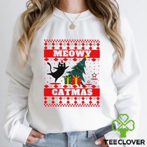 Happy Merry Christmas Meowy Catmas funny hoodie, sweater, longsleeve, shirt v-neck, t-shirt